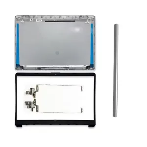 Complete back screen Top Cover with hinges For HP 250 / 255 G8 Silver