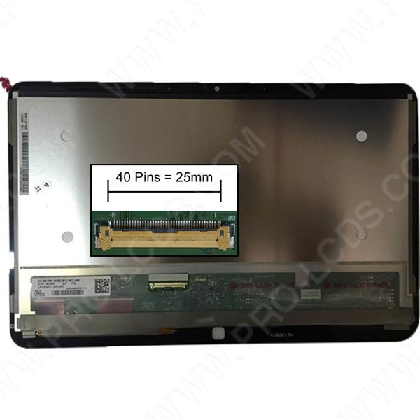 Dalle LCD + Vitre Tactile pour Dell XPS 12-9Q33 12.5 1920X1080
